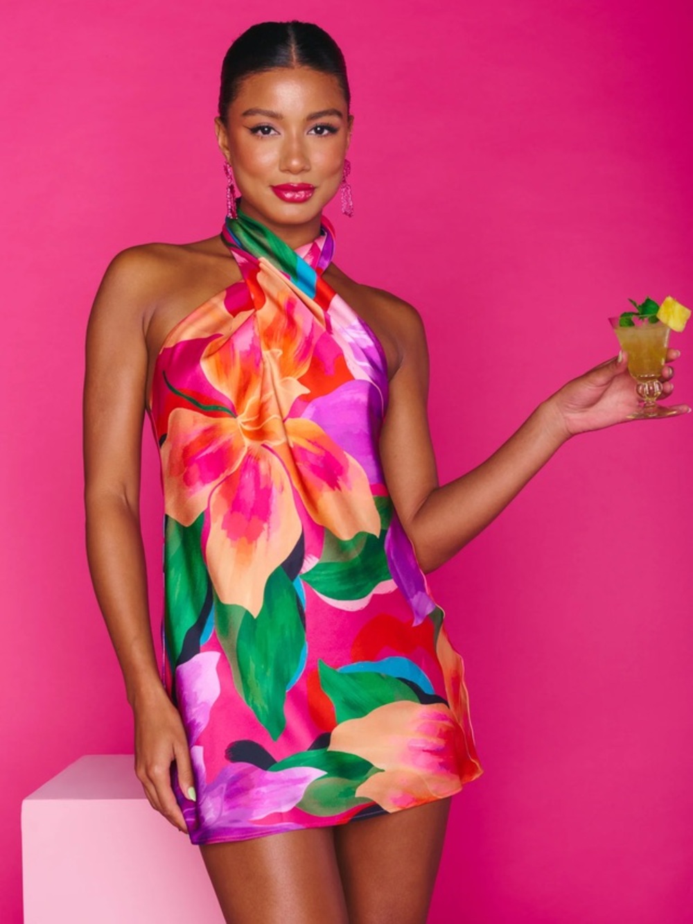 Show Me Your Mumu Jasmine Halter Mini Dress